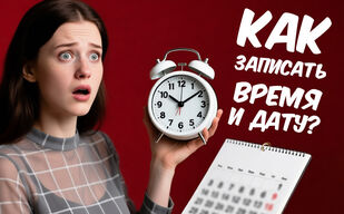 Как записать дату и время?