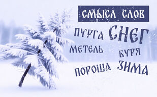 Об истории слов «снег», «пороша», «метель» и др.