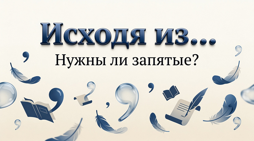 Исходя из… Нужны ли запятые?